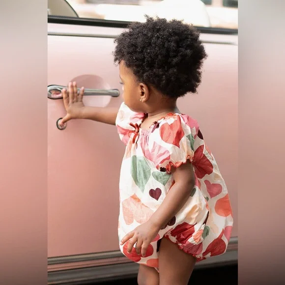 NWT PINK CHICKEN Baby Girl Rompers Lexi - Picture 2 of 5